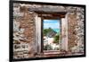 ¡Viva Mexico! Window View - Tulum Ruins along Caribbean Coastline-Philippe Hugonnard-Framed Photographic Print