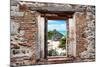 ¡Viva Mexico! Window View - Tulum Ruins along Caribbean Coastline-Philippe Hugonnard-Mounted Photographic Print