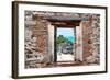 ¡Viva Mexico! Window View - Tulum Ruins-Philippe Hugonnard-Framed Photographic Print