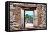 ¡Viva Mexico! Window View - Tulum Ruins-Philippe Hugonnard-Framed Stretched Canvas