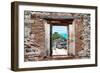 ¡Viva Mexico! Window View - Tulum Ruins-Philippe Hugonnard-Framed Photographic Print