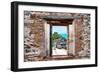 ¡Viva Mexico! Window View - Tulum Ruins-Philippe Hugonnard-Framed Photographic Print