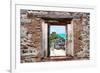 ¡Viva Mexico! Window View - Tulum Ruins-Philippe Hugonnard-Framed Photographic Print