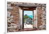 ¡Viva Mexico! Window View - Tulum Ruins-Philippe Hugonnard-Framed Photographic Print