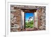 ¡Viva Mexico! Window View - White House in Isla Mujeres-Philippe Hugonnard-Framed Photographic Print