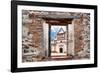 ¡Viva Mexico! Window View - White Mexican Church-Philippe Hugonnard-Framed Photographic Print