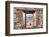 ¡Viva Mexico! Window View - White Mexican Church-Philippe Hugonnard-Framed Photographic Print