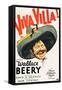 VIVA VILLA!, Wallace Beery on poster art, 1934.-null-Framed Stretched Canvas