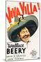 VIVA VILLA!, Wallace Beery on poster art, 1934.-null-Mounted Art Print