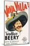 VIVA VILLA!, Wallace Beery on poster art, 1934.-null-Mounted Art Print