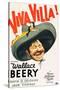 VIVA VILLA!, Wallace Beery on poster art, 1934.-null-Stretched Canvas