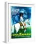 Viva Zapata!, Jean Peters, Marlon Brando, Anthony Quinn, (Spanish Poster Art), 1952-null-Framed Art Print