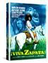 Viva Zapata!, Jean Peters, Marlon Brando, Anthony Quinn, (Spanish Poster Art), 1952-null-Stretched Canvas