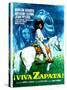 Viva Zapata!, Jean Peters, Marlon Brando, Anthony Quinn, (Spanish Poster Art), 1952-null-Stretched Canvas