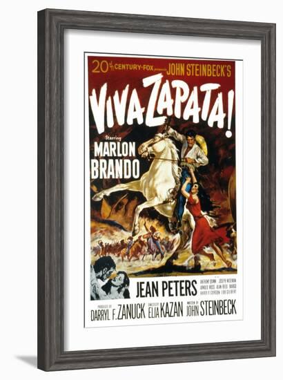 Viva Zapata!, Marlon Brando, Jean Peters, 1952-null-Framed Art Print