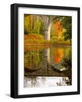 Vivarais Railway Stop and Bridge, Ardeche, France-Lisa S. Engelbrecht-Framed Photographic Print