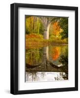 Vivarais Railway Stop and Bridge, Ardeche, France-Lisa S. Engelbrecht-Framed Premium Photographic Print