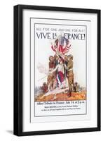 Vive La France!-James Montgomery Flagg-Framed Art Print