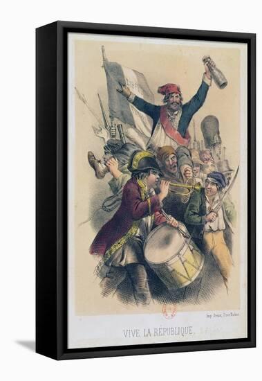 Vive la Republique, 1848-null-Framed Stretched Canvas