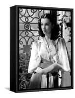 Viven Leigh (b/w photo)-null-Framed Stretched Canvas