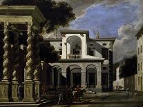 View of Temple, Painting by Viviano Codazzi (Ca 1604-1670), Italy, 17th Century-Viviano Codazzi-Giclee Print