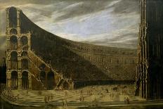 View of Temple, Painting by Viviano Codazzi (Ca 1604-1670), Italy, 17th Century-Viviano Codazzi-Giclee Print