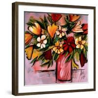 Vivid Bouquet-Domenico Provenzano-Framed Art Print