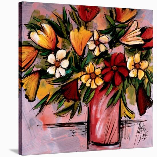 Vivid Bouquet-Domenico Provenzano-Stretched Canvas