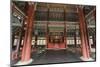 Vivid Colours of Imperial Throne Hall (Geunjeongjeon) Interior, Seoul, South Korea-Eleanor Scriven-Mounted Photographic Print