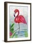 Vivid Flamingo I-Chariklia Zarris-Framed Art Print