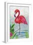 Vivid Flamingo I-Chariklia Zarris-Framed Art Print