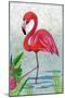 Vivid Flamingo I-Chariklia Zarris-Mounted Art Print