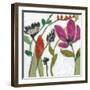 Vivid Flowers II-Jennifer Goldberger-Framed Art Print