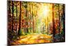 Vivid Morning in Colorful Forest-Valery Rybakow-Mounted Art Print