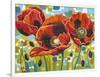 Vivid Poppies III-Carolee Vitaletti-Framed Art Print