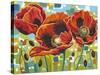 Vivid Poppies III-Carolee Vitaletti-Stretched Canvas