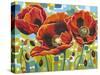 Vivid Poppies III-Carolee Vitaletti-Stretched Canvas