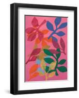 Vivid Stems III-Regina Moore-Framed Art Print