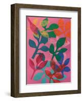 Vivid Stems IV-Regina Moore-Framed Art Print