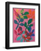 Vivid Stems IV-Regina Moore-Framed Art Print