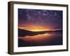 Vivid Sunrise over St Mary Lake in Glacier National Park, Montana, USA-Chuck Haney-Framed Photographic Print