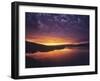 Vivid Sunrise over St Mary Lake in Glacier National Park, Montana, USA-Chuck Haney-Framed Photographic Print