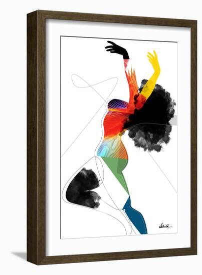 Vivid Woman - Liberated-Ishita Banerjee-Framed Art Print