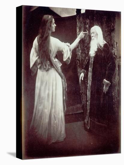 Vivien and Merlin, 1874-Julia Margaret Cameron-Stretched Canvas