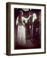 Vivien and Merlin, 1874-Julia Margaret Cameron-Framed Giclee Print