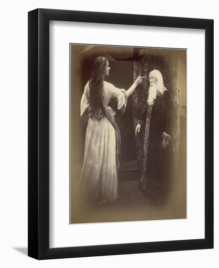 Vivien and Merlin-Julia Margaret Cameron-Framed Premium Giclee Print