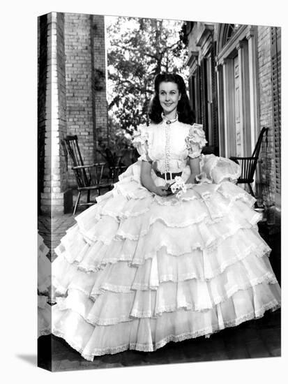 Vivien Leigh, Gone with the Wind, directed by Victor Fleming, 1939 (b/w photo)-null-Stretched Canvas