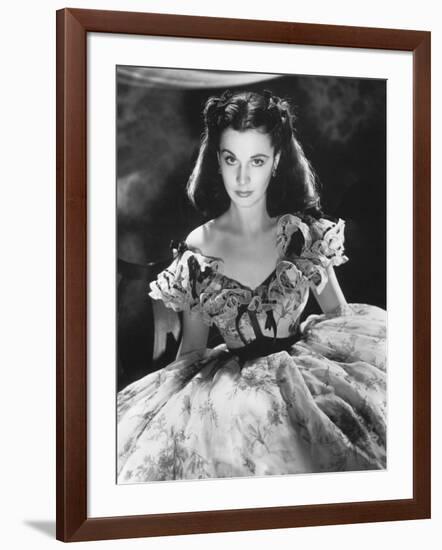 Vivien Leigh, Gone with the Wind, directed by Victor Fleming, 1939 (b/w photo)-null-Framed Photo