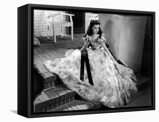 Vivien Leigh, Gone with the Wind, directed by Victor Fleming, 1939 (b/w photo)-null-Framed Stretched Canvas