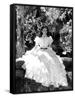 Vivien Leigh, Gone with the Wind, directed by Victor Fleming, 1939 (b/w photo)-null-Framed Stretched Canvas